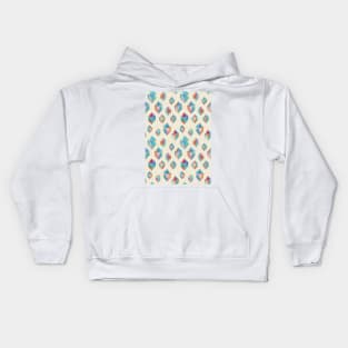 Floating Gems - a pattern of painted polygonal shapes Kids Hoodie